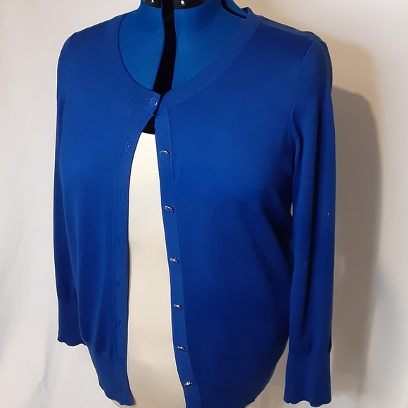 Premise Studio royal blue cardigan sweater 0X - Picture 5 of 12